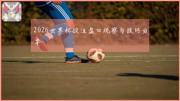 2026世界杯投注盘口观察与技巧分享