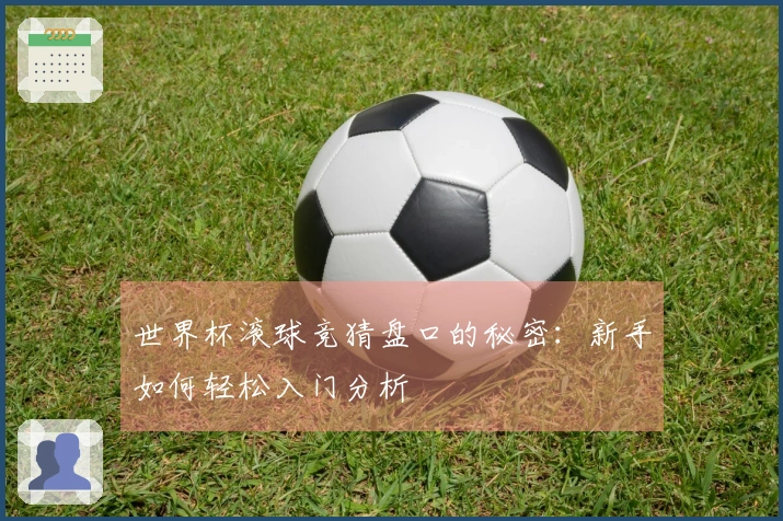 世界杯滚球竞猜盘口的秘密：新手如何轻松入门分析